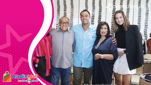 Nia Ramadhani Tampil Elegan saat Rayakan Ulang Tahun Aburizal Bakrie