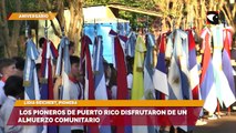 Los pioneros de puerto rico disfrutaron de un almuerzo comunitario