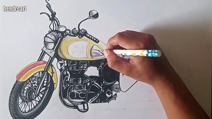 MENGGAMBAR 3D MOTOR KLASIC