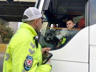 15 Temmuz Demokrasi Otogarı'nda otobüslere takograf denetimi