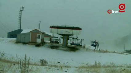 Erzurum’da kar yağışı etkili oluyor