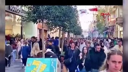 Taksim'deki terör saldırısını yapan kadının, bir turistin kamerasına yansıyan görüntüleri