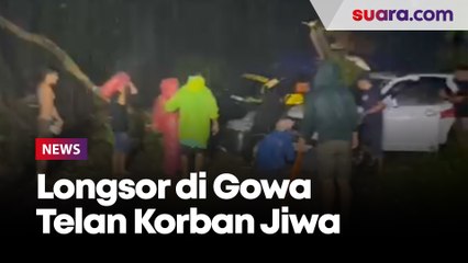 Tanah Longsor Kabupaten Gowa Menerjang Tiga Mobil, 1 Orang Meninggal Dunia