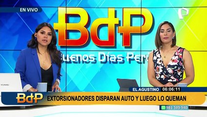 Atentado en El Agustino: Disparan 9 veces y queman con bomba casera a taxi