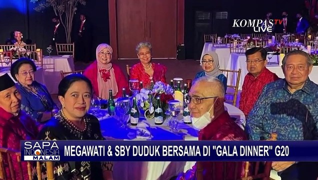 Momen Megawati dan SBY Duduk Satu Meja saat Gala Dinner G20