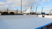 Christmas ice rink being constructed on Blackpool Promenade