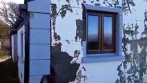 Watch: Gaping holes, extreme cracking and exposed to the elements- see the devastating impact of defective blocks on an Inch Island home