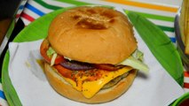Burger Recipe | McDonald's Style Burger Recipe | Cheesy Aaloo Tikki Burger | Aloo Tikki Burger Recip
