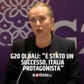 Vertice G20 a Bali, la conferenza stampa di Giorgia Meloni