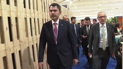 Bakan Kurum, Sloven mevkidaşı Brezan ve COP26 Başkanı Sharma ile görüştü