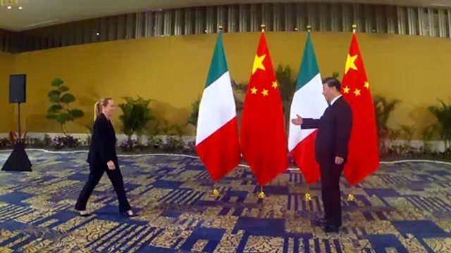 G20, Meloni vede Xi: Aumentare le esportazioni italiane in Cina