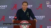 Nick Saban talks about WR Ja'Corey Brooks