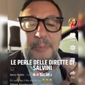 Un account TikTok posta tutte le perle delle dirette di Salvini