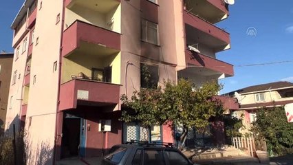 Evde çıkan yangın hasara neden oldu