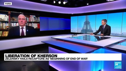 Russia's war on Ukraine: 'This very large salvo reflects the importance, in their eyes, of the loss of Kherson'