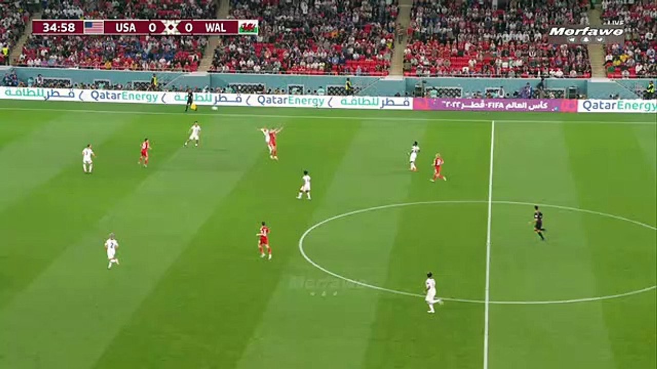 هدف أمريكا الأول على ويلز اليومAmerica's first goal against Wales today