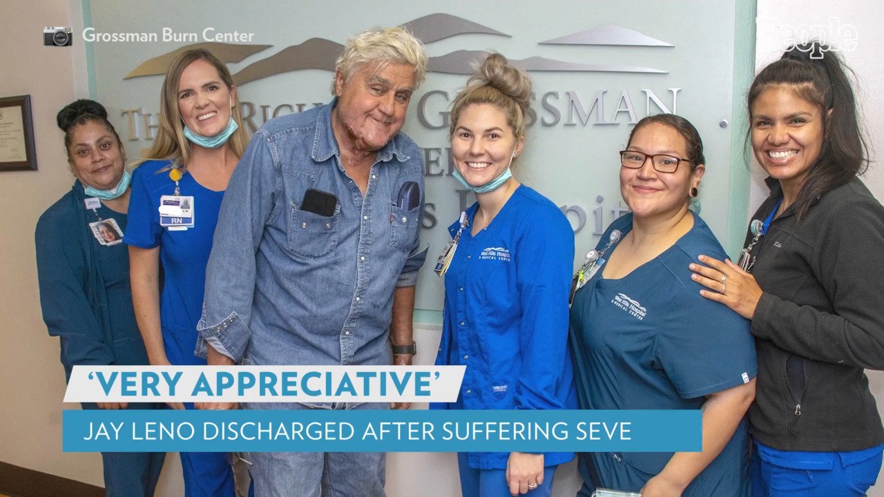Jay Leno Discharged from Hospital 9 Days After Suffering Severe Burns from Gasoline Fire: See the Photo
