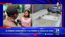 Comas: Perrito se enfrenta a delincuentes y le salva la vida a su amo