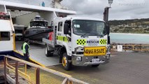 Marine Rescue vessel arrives on Kangaroo Island ferry