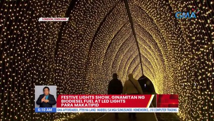 Festive lights show, ginamitan ng biodiesel fuel at LED lights para makatipid | UB