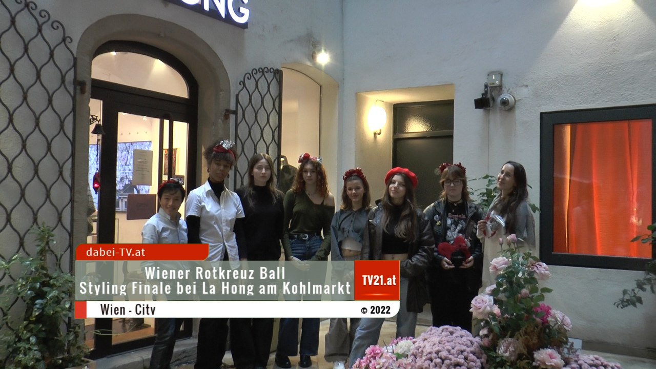 Wiener Rotkreuz Ball - Styling Finale bei La Hong am Kohlmarkt