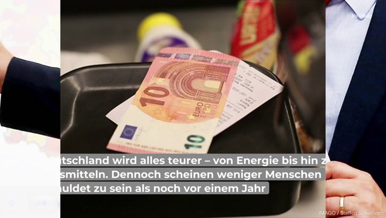 Trotz Rekordinflation: Weniger Menschen sind verschuldet