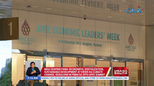 Mga usaping pang-ekonomiya, digitalization, sustainable development at krisis sa climate change, isusulong ni PBBM sa 29th APEC Summit | UB