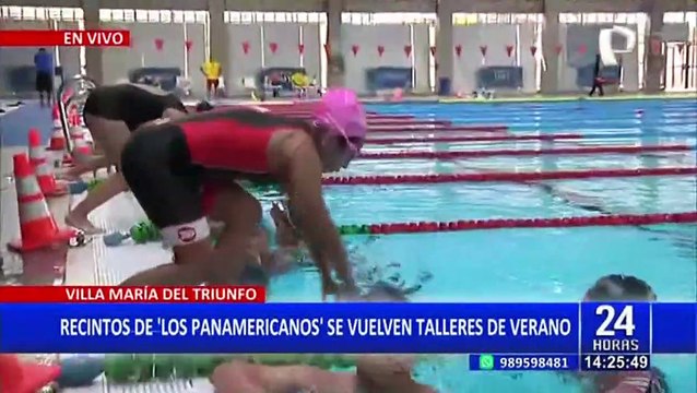 VMT: ofrecen talleres de verano en piscinas olímpicas de los Panamericanos