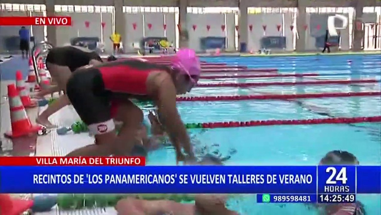 VMT: ofrecen talleres de verano en piscinas olí...