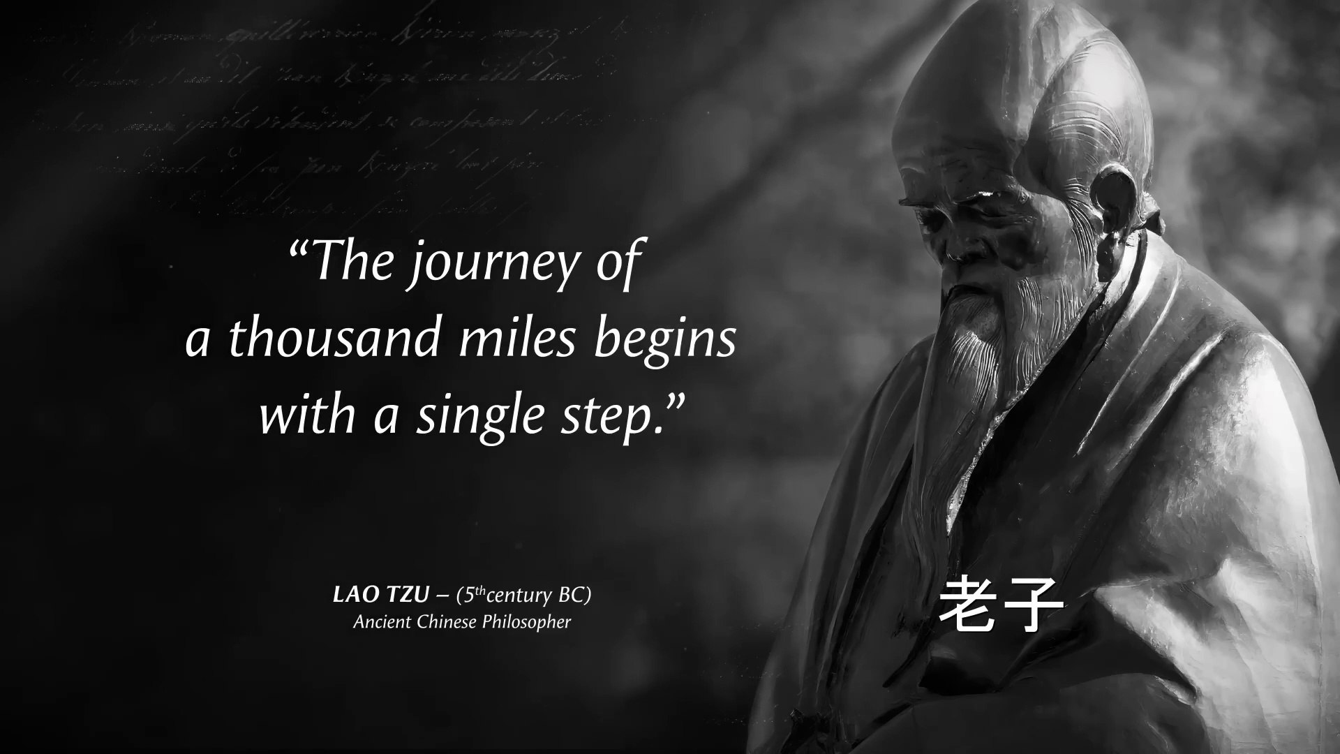 Lao Tzu's Quotes which are better known in youth to not to Regret in Old Age, image size:1920x1080