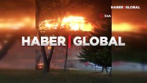 İstanbul'da 3 katlı tarihi ahşap bina alev alev yandı
