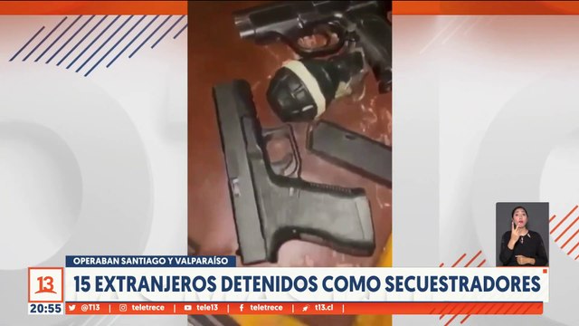 15 extranjeros detenidos por conformar banda dedicada al secuestro y tráfico de drogas - T13