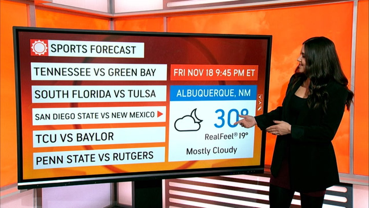 Frigid conditions in store for football games across the country