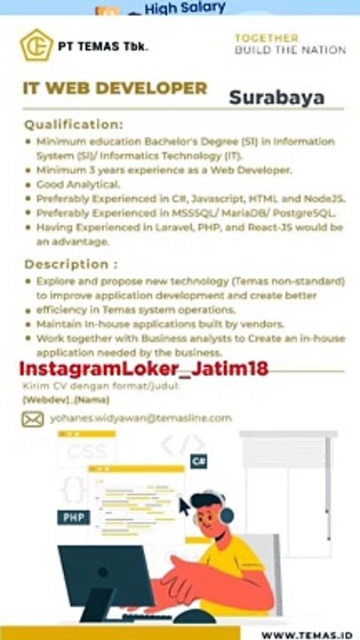Temas TBK IT Developer lokercenter