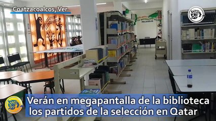 Verán en megapantalla de la biblioteca los partidos de la selección en Qatar