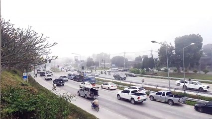 พะเยา "หมอกลงจัด" กระทบการสัญจร อุณหภูมิเช้านี้ 22 องศาฯ