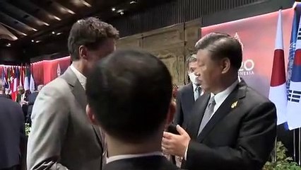 Dramatic footage from G20 as Canadian PM Justin Trudeau, Chinese Prez Xi are seen engaged in a heated argument