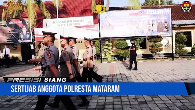 Kapolresta Pimpin Upacara Sertijab Kabag SDM, Kasat Binmas, Kapolsek Mataram dan Kapolsek Ampenan