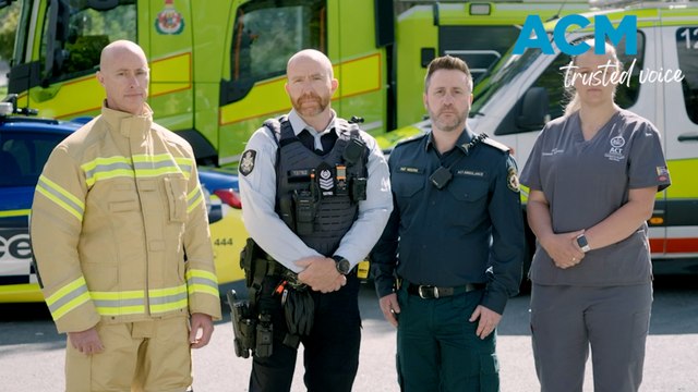 Road safety appeal by ACT emergency responders