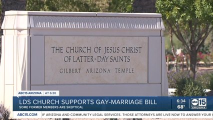 Mormon church comes out in support of same-sex marriage law