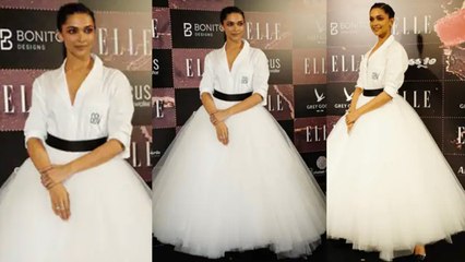 Elle Awards 2022: Deepika Padukone Princess Look में लगी बेहद खूबसूरत,White Skirt में बिखेरे जलवे