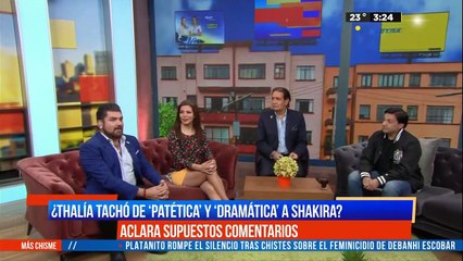 Thalía niega haber llamado "patética" a Shakira