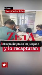 Escapa detenido en juzgado de Chapala, Jalisco y lo recapturan