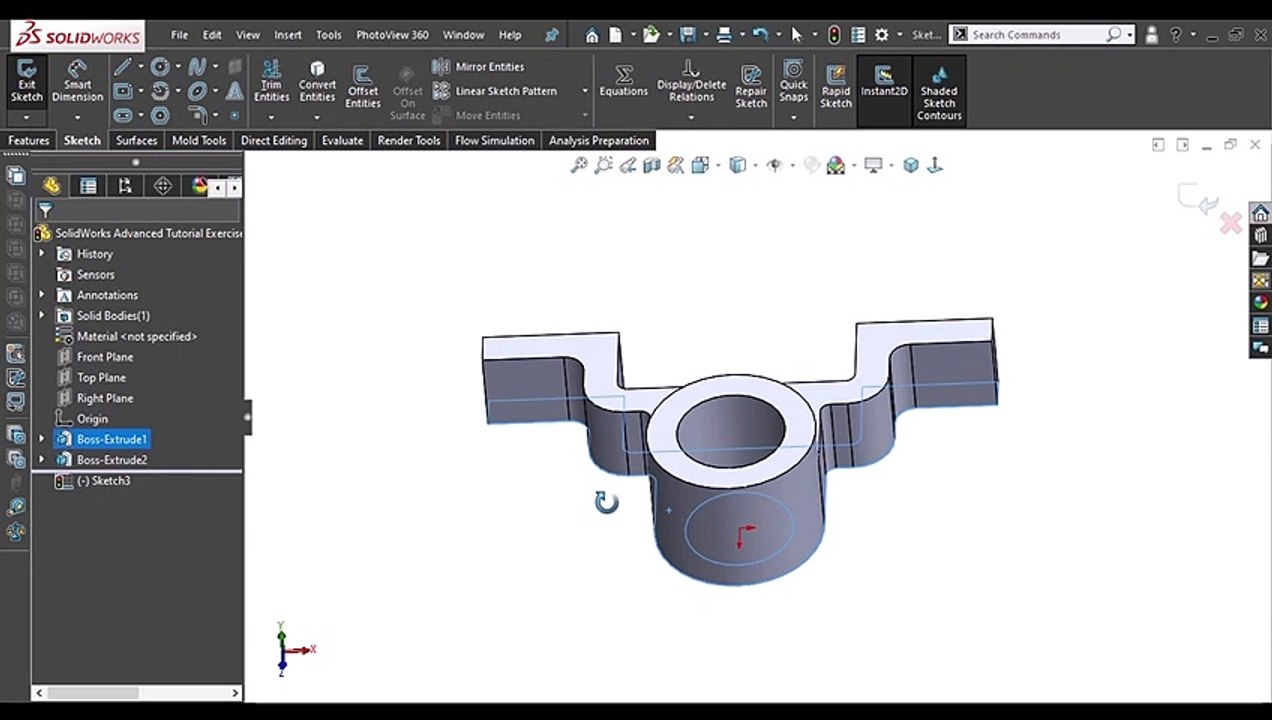 SolidWorks Advanced Tutorial Exercise 3 - video Dailymotion