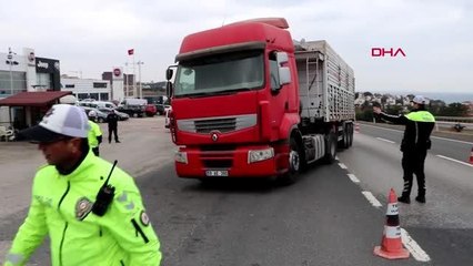 TEKİRDAĞ'DA AĞIR VASITA ARAÇLARI DENETLENDİ