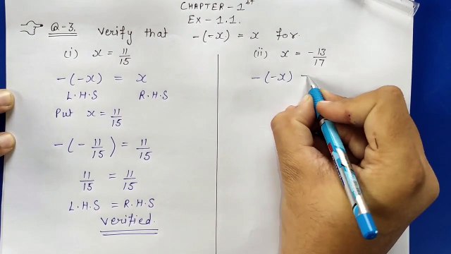 Q 3,4-Ex 1.1-Rational Numbers-NCERT Maths Class 8th-Chapter1