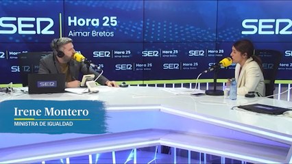 Irene Montero: "Me da miedo que las víctimas no vean garantizados sus derechos y que pueda haber decisiones judiciales que mantengan la impunidad a los agresores"