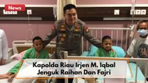 Menderita Kelainan Tulang Kaca, Kapolda Riau Jenguk Raihan dan Fajri