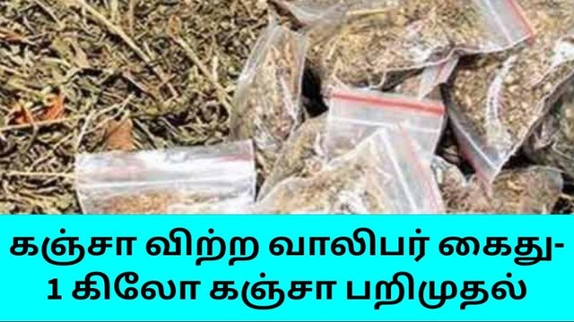 ஈரோடு அருகே கஞ்சா விற்ற வாலிபர் கைது - 1 கிலோ கஞ்சா பறிமுதல்!