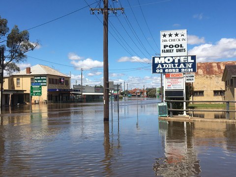 Major flooding in Forbes on November 17, 2022
